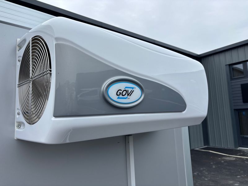Close-up of the GOVI refrigeration unit